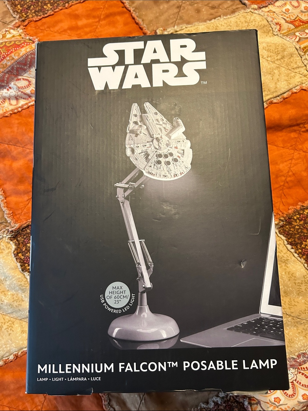 Star Wars Silver Millennium Falcon Posable Lamp